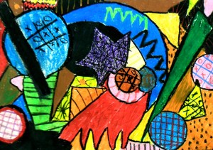 Artwork by Mia Krukow.