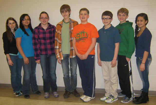 Belin-Blank participants (L to R): Isabella Pedersen, Isabel Paredes, Michelle Ankrum, Jared Rice, Nick Cooper, Frank Iole, Nick Summers, and Mary Drummer.