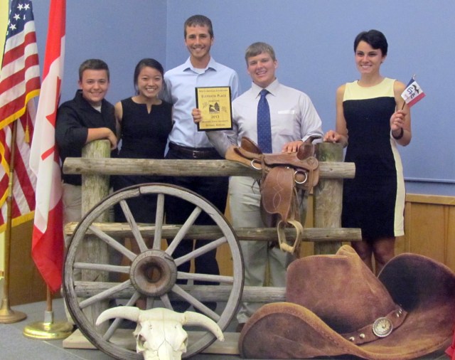 MHS Envirothon Team (L to R): Sean Finn, Wynn Tann, Joe Metzger, Adam Willman and Abby Snyder.