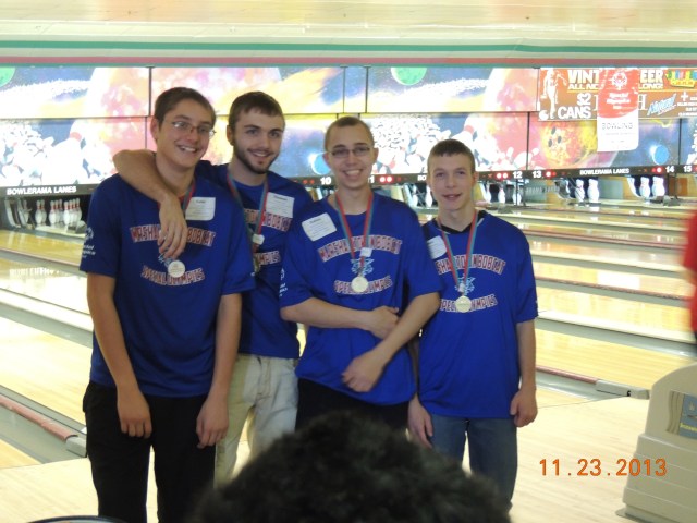 First Place Special Olympics Bowling team.