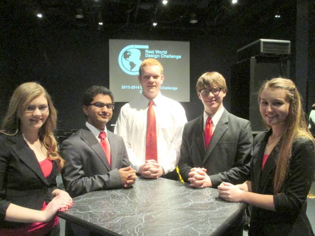 L to R: Olyvia Mathews, Sumeet Panchal, James Talbert, Jonathon Kirner, Ashley Harris. Not pictured: Colin Crumrine.